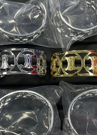 Браслет “celine triumph open silver” 8