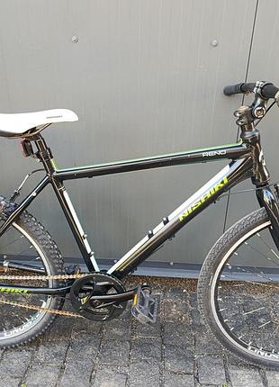 Велосипед nishiki 26" рама alu, nexus 7, зелений б/у