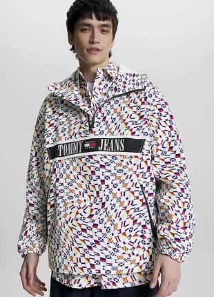 Новый мужской анорак куртка томи джинс tommy jeans the chicago popover, xl/xxl, оригинал
