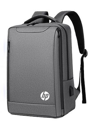Рюкзак міський 2106-1 для ноутбука hp 15,6" з usb, сірий ( код: ibn045s2 )