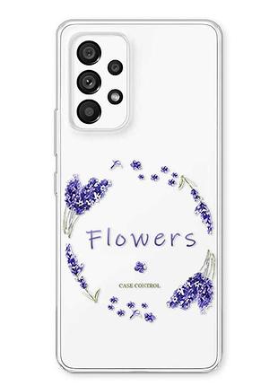 Прозрачный чехол на samsung galaxy a23 4g лавандовый венок (принт 19)