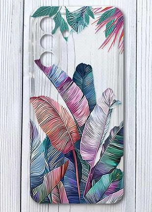 Прозрачный чехол на samsung galaxy a17 5g тропики (принт 372)