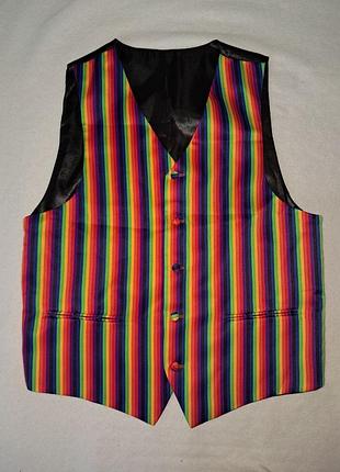 Яскравий веселкова жилетка (pride style) 🌈