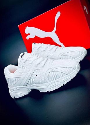 Puma сітка кросівки білі чоловічі 40-45