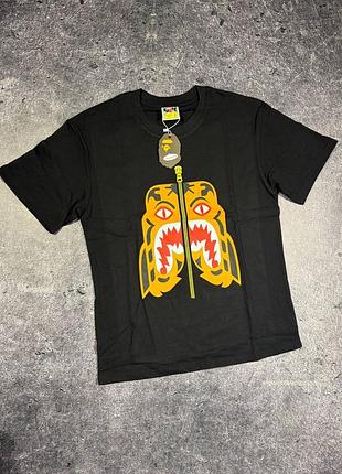 Футболка  bape a bathing ape colors tiger tee