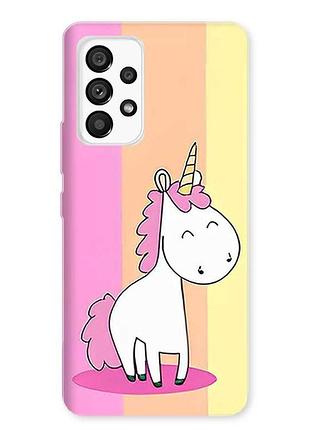 Чехол на samsung galaxy a23 4g единорог (принт 104)