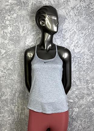 Nike dri-fit майка xs размер женская спортивная серая