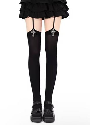 Чулки колготы готические y2k dollskill