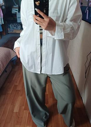 Рубашка оверсайз біла h&m оригінал р.хл