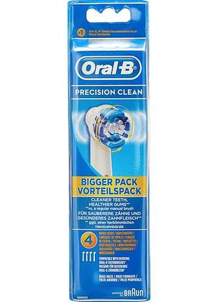 Насадки для зубной щетки oral-b precision clean eb20 ( 3+1шт.)