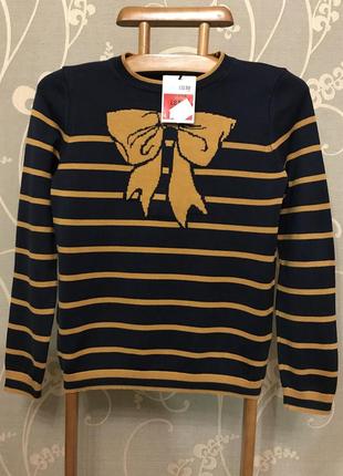 Нереально красивий і стильний брендовий светр в смужку.