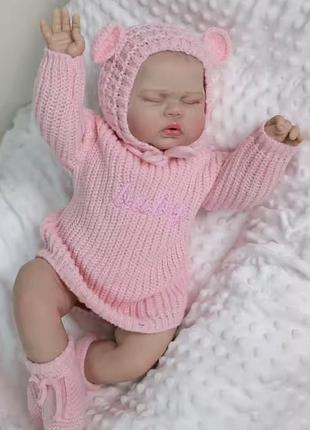 Реалістична лялька-немовля з одягом reborn baby doll 55 см,можна купати (rb003