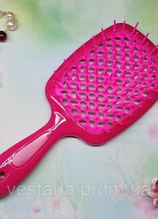 Щетка для волос superbrush plus (hellow comb) в коробке. оригинальное качество, продувная щетка.