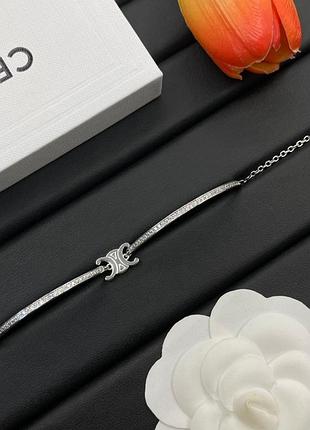 Браслет “celine triumph silver classic” люкс качество