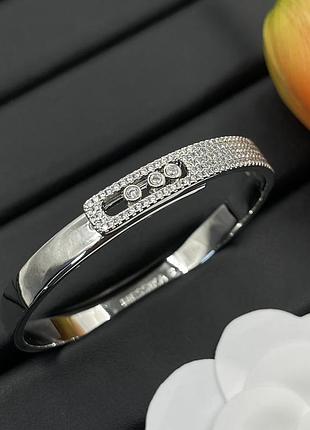 Браслет messika “move classique silver shine” люкс качество