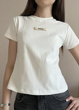 Футболка jacquemus жіноча біла