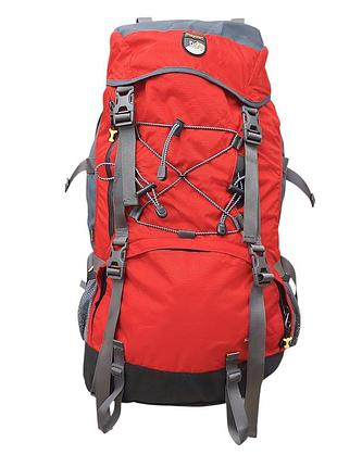 Туристичний рюкзак onepolar 1365 vari freely system 60l red — універсальний для альпінізму та туризму