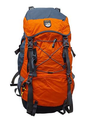 Туристический рюкзак onepolar 1365 vari freely system 60l orange — универсальный для альпинизма и туризма