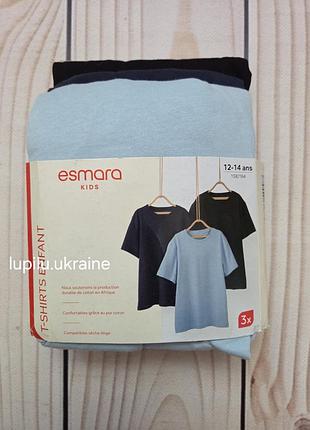 Pepperts esmara kids 158/164 набор футболок 3 шт комплект на мальчика футболка подростковая на мальчике набор