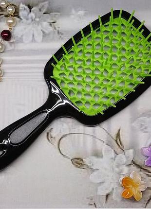 Щітка для волосся superbrush rlus (hellow comb) у коробці. оригінальна якість, продувна щітка.