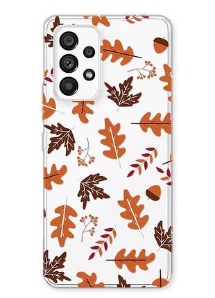 Прозорий чохол на samsung galaxy a23 4g осінь (принт 107)