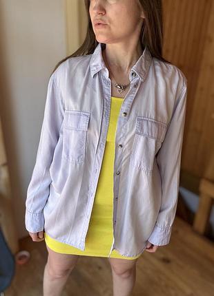 🎁1+1=3 ✨  фіолетова сорочка oversize