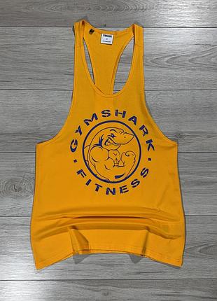 Новая мужская спортивная майка джимшарк gymshark legacy orange stringer, факт m, оригинал