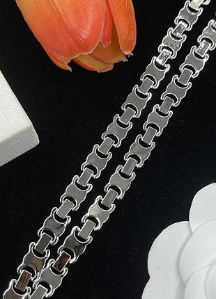 Кольє чокер "celine arc chain silver" люкс якість