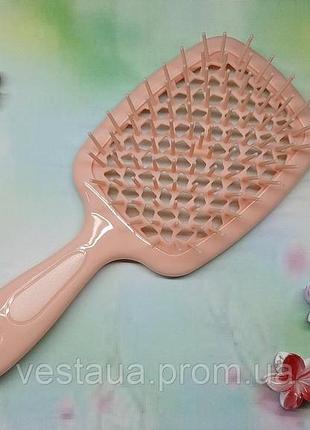 Щетка для волос superbrush rlus (hellow comb) в коробке. оригинальное качество, продувная щетка.