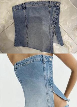 Джинсовий топ zara/новий