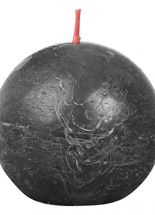 Свеча рустик шар bolsius 76мм stormy grey