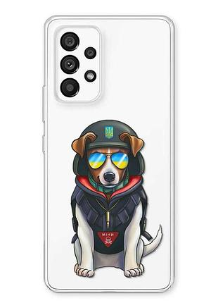 Прозрачный чехол на samsung galaxy a23 4g пёс патрон (принт 4)