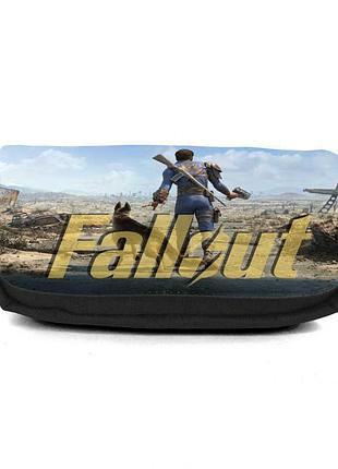Школьный пенал фоллаут органайзер универсальный (fallout 003) черный