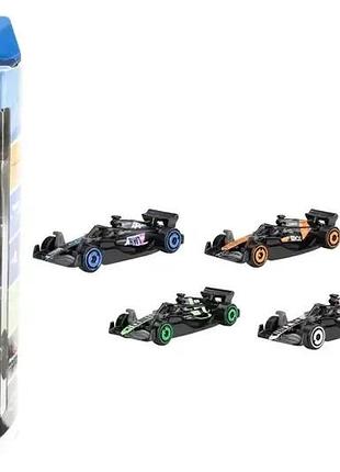 Игровой набор из 5 базовых болидов jgf58 «f1 2024» hot wheels matel формула один