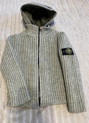 Вінтажна шерстяна кофта stone island  на хлопчика 116 зріст