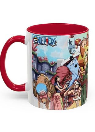 Чашка "one piece" червоний