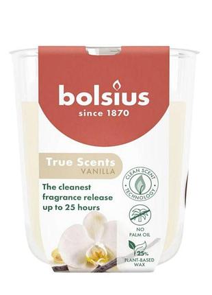 Свеча в стекле bolsius 80/73 vanilla