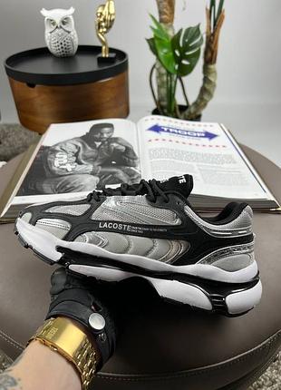 💎чоловічі кросівки lacoste l003 2k24 grey black silver