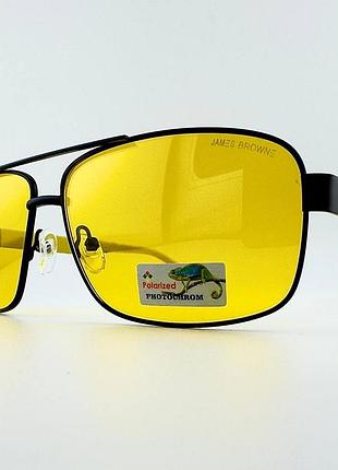 Очки для водителей james browne drive jb1039d_j-drv-x2 c поляризацией антифары фотохромные желтый