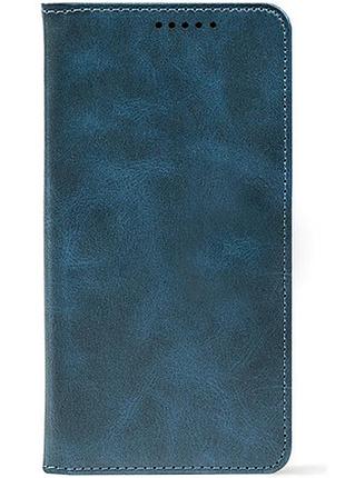 Шкіряний чохол книжка для телефону на oppo reno 14 dark blue (strong)