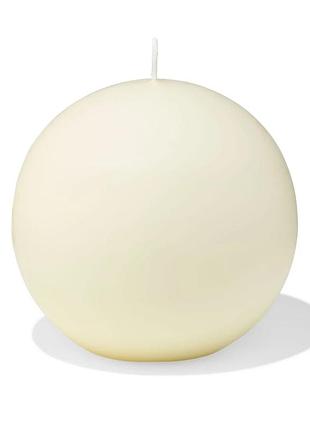 Свеча рустик шар bolsius 145 мм ivory