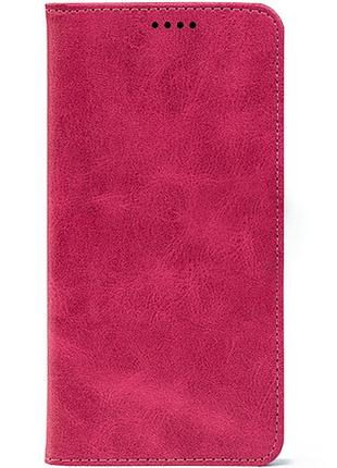 Шкіряний чохол книжка для телефону на xiaomi poco f7 pro magenta (strong)