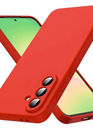 Чехол fiji full soft premium для samsung galaxy a56 5g (a566) противоударный бампер с микрофиброй red