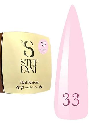Гель для моделювання steffani builder gel gel 33 (ніжний рожевий барбі), 30ml