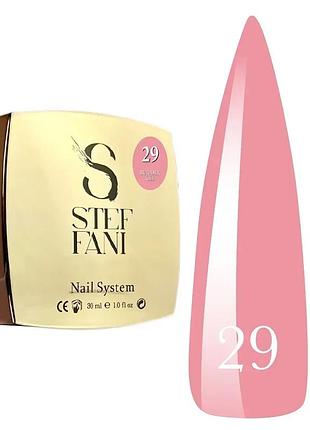 Гель для моделювання steffani builder gel 29 (бежево-рожевий), 30ml
