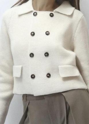 Кардиган/трикотажний піджак косуха/кофта на гудзиках.zara