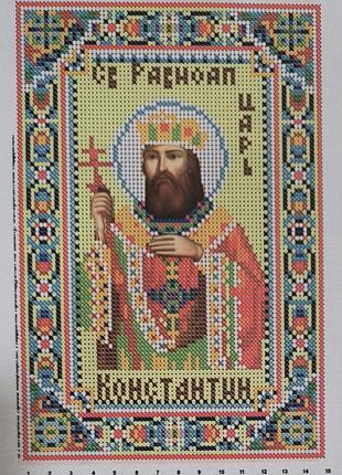 Схема для вишивання бісером ікони. святий константин