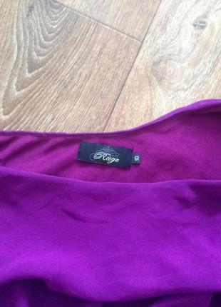 Платье фиолетовое с плиссированной юбкой2 фото