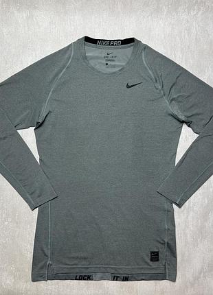 Футболка кофта nike pro combat core compression ls mock 2.0
