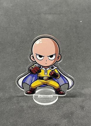 Акриловая коллекционная фигурка чиби chibi аниме: сайтама 10 см